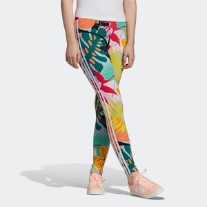 ADIDAS TROPICALAGE 3-STRIPES MULTICOLOR TIGHTS, S